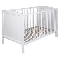 Lit bébé à barreaux - Couchage 70 x 140 cm - Hêtre massif teinté blanc - 3  hauteurs réglables - L 144 x H 84 x P 78 cm - TRENDTEAM - Cdiscount  Puériculture & Eveil bébé