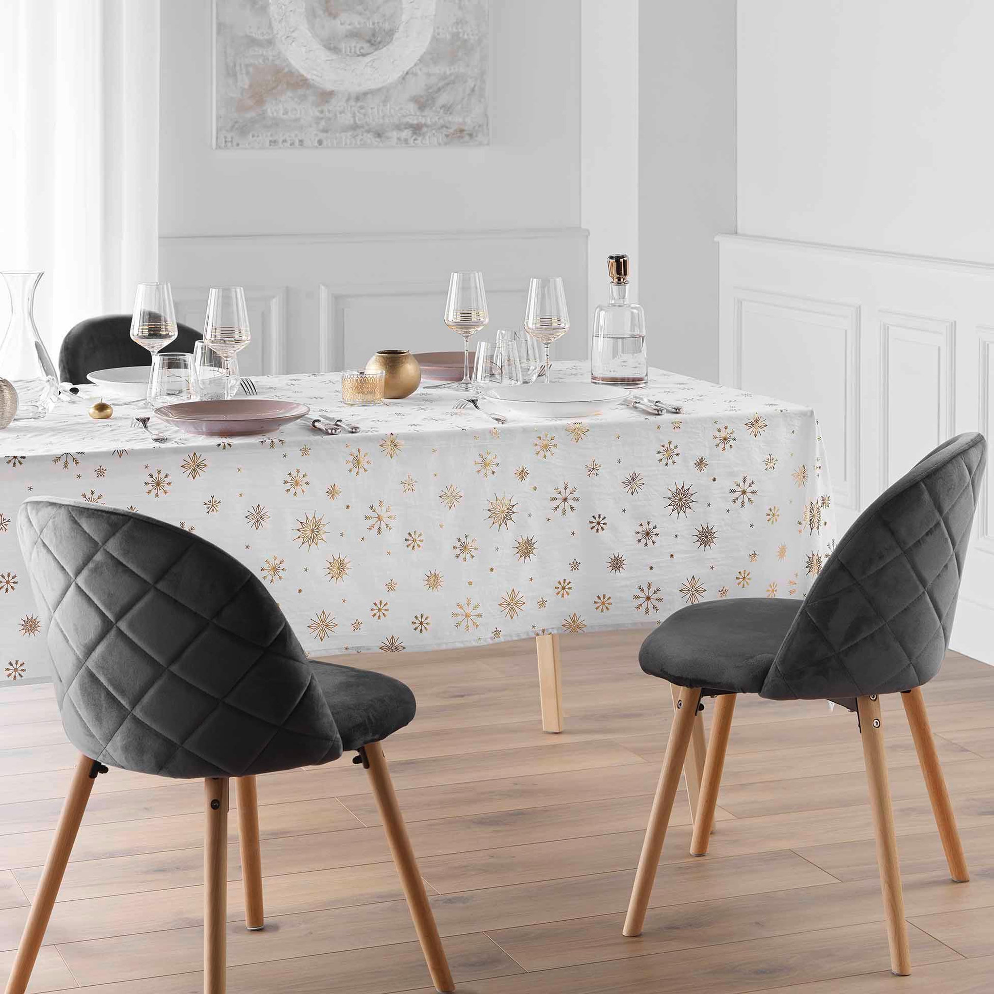 Voir la diapositive 4 : Eden Nappe collection astre métallisée
