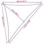 Voir la diapositive 6 : VIDAXL Voile d'ombrage 160 g/m^2 Beige 3x4x5 m PEHD