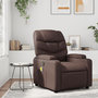 Voir la diapositive 1 : VIDAXL Fauteuil de massage inclinable Marron Similicuir