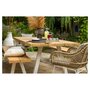 Voir la diapositive 2 : JARDILINE Salon de jardin - 10 places - Aluminium/Bois - Blanc/Naturel - SEYCHELLE