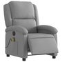 Voir la diapositive 3 : VIDAXL Fauteuil de massage inclinable electrique gris clair tissu