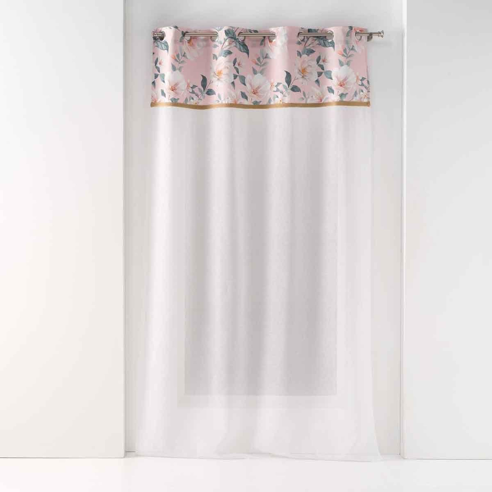 Douceur d'Intérieur Rideau voilage à œillets  alissia  140x280cm rose