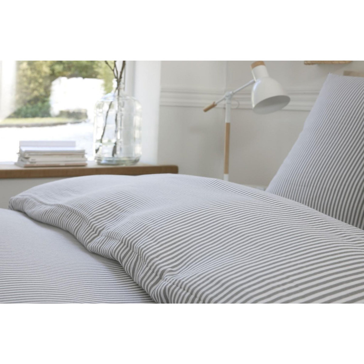 BATON ROUGE Parure housse de couette 100% gaze de coton imprimé laya