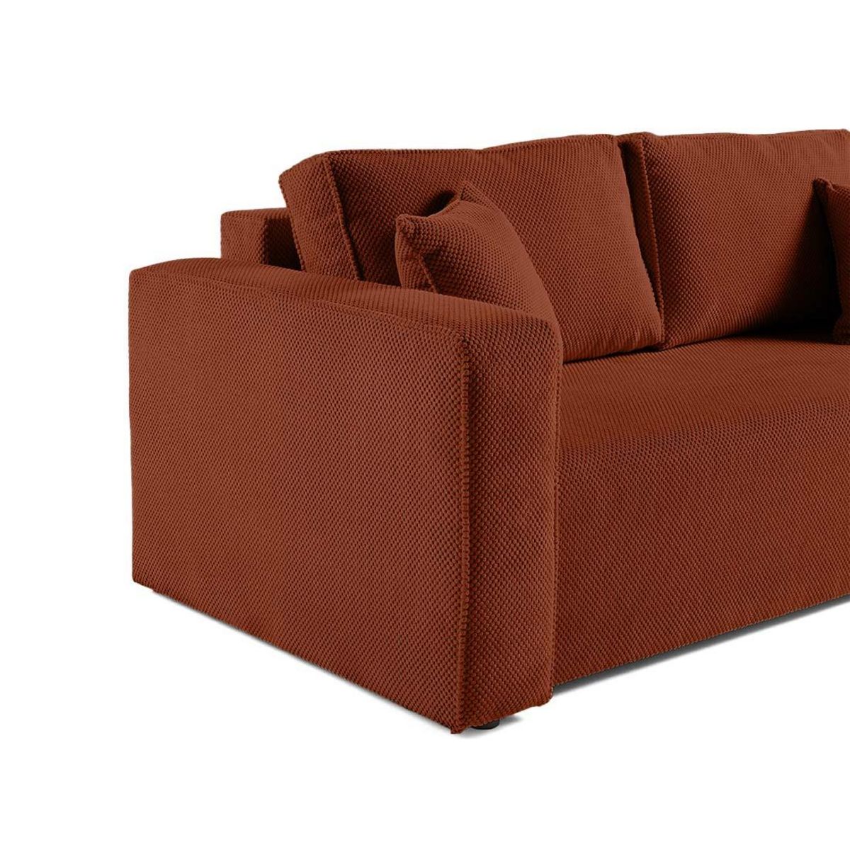 BEST MOBILIER Topaze - canapé droit 2 places - en velours texturé