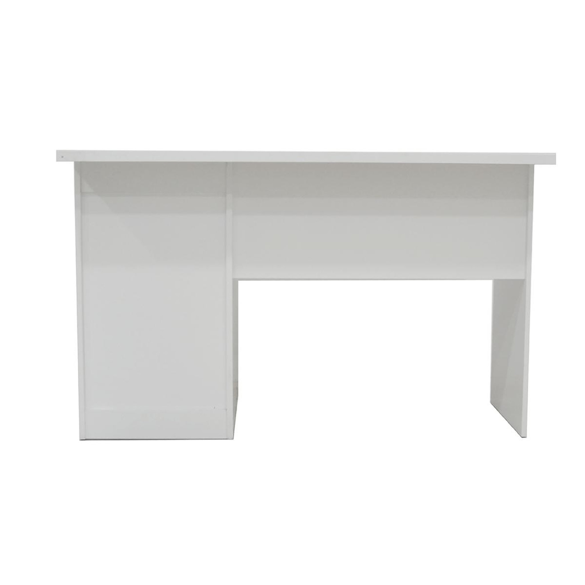 Voir la diapositive 4 : JLC KREATION Bureau moderne blanc 3 tiroirs 120cm otara