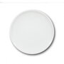 YODECO Assiettes ovale porcelaine blanche - D 28 cm - Siviglia x 6