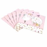 Paris Prix Lot de 20 Serviettes en Papier  Cygne  33x33cm Rose