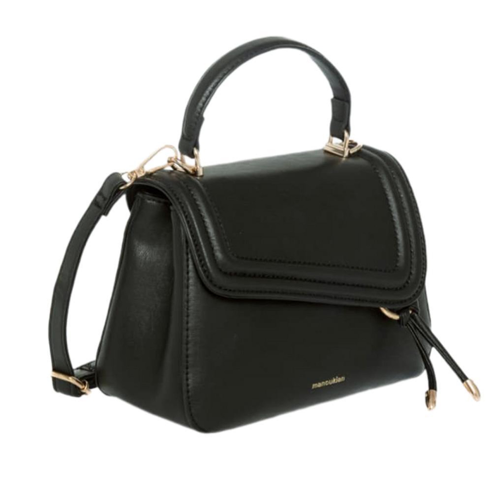 MANOUKIAN Sac à bandoulière noir femme manoukian melissa. Coloris disponibles : Noir
