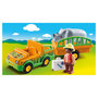 Voir la diapositive 3 : PLAYMOBIL 70182 - 1.2.3 - Vétérinaire avec véhicule et rhinocéros