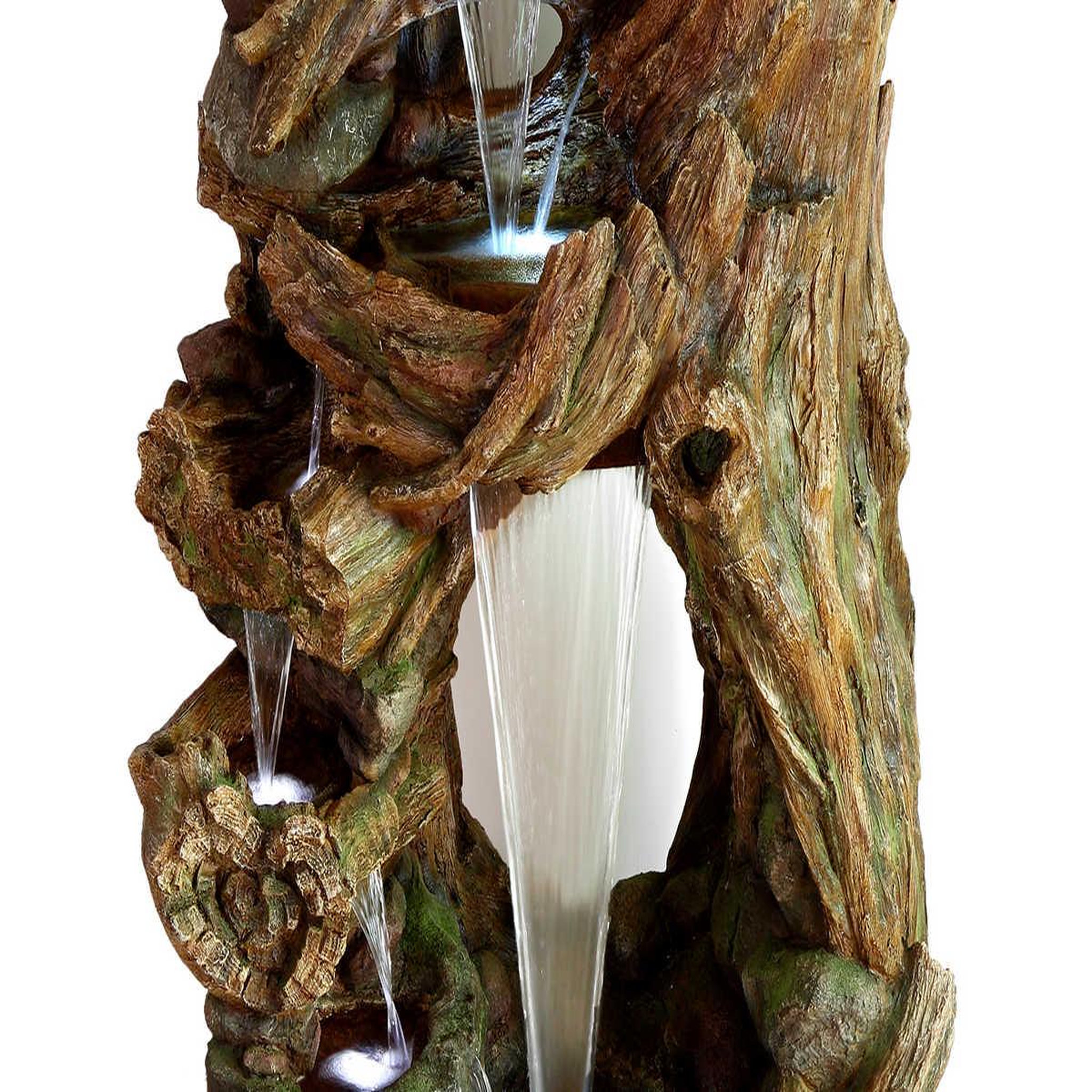Voir la diapositive 3 : Ubbink Fontaine de jardin Kalloni vieux troncs d'arbre avec éclairage LED - Ubbink