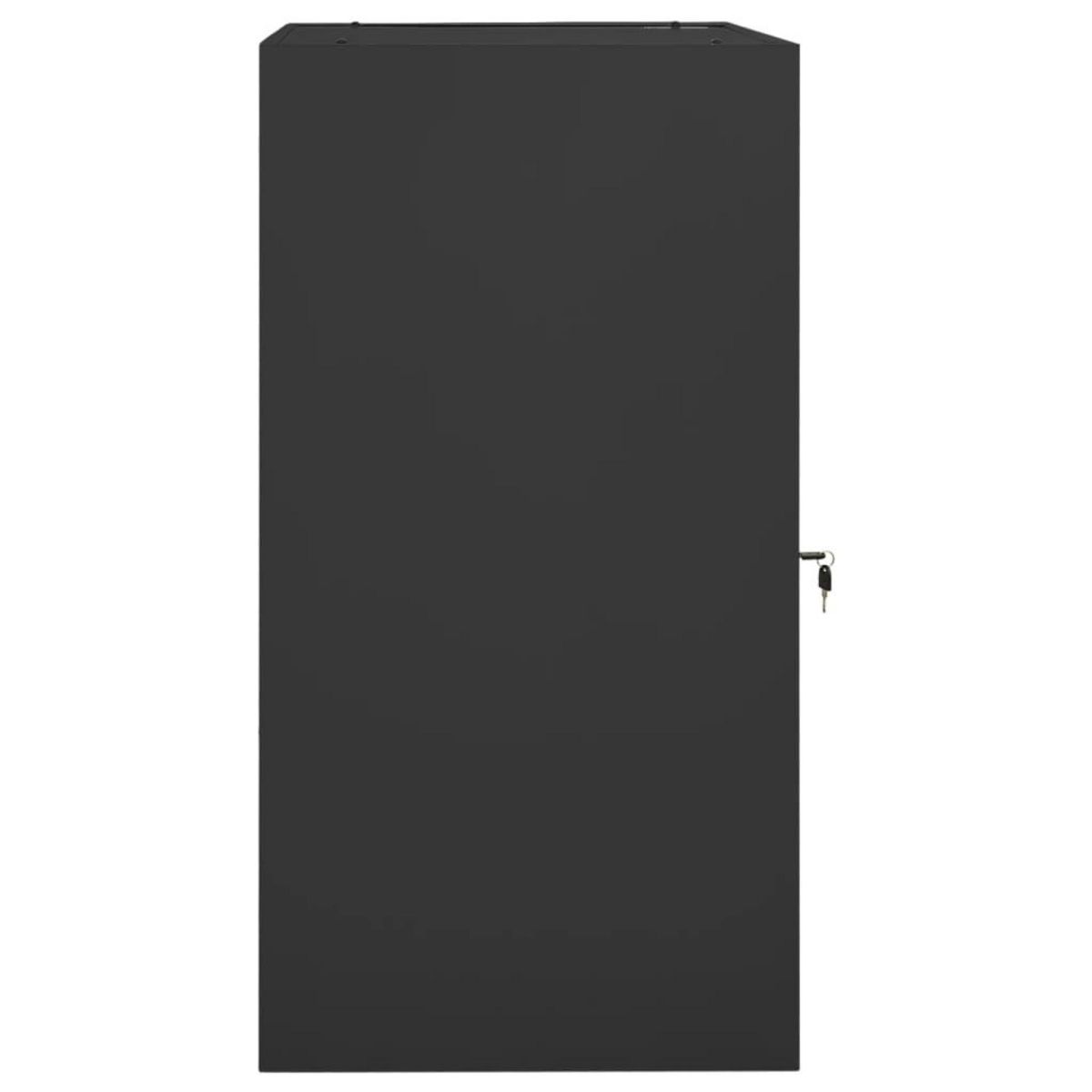 VIDAXL Armoire a selles Anthracite 53x53x105 cm Acier
