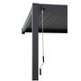 Voir la diapositive 5 : OMBREA Pergola Bioclimatique adossée (2pieds) 3x3m anthracite OMBREA®