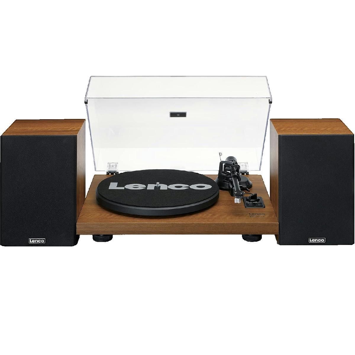 Lenco Platine vinyle Lenco LS-480WD avec Bluetooth et haut-parleurs en bois