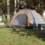 Voir la diapositive 3 : VIDAXL Tente de camping 5 personnes gris et orange liberation rapide