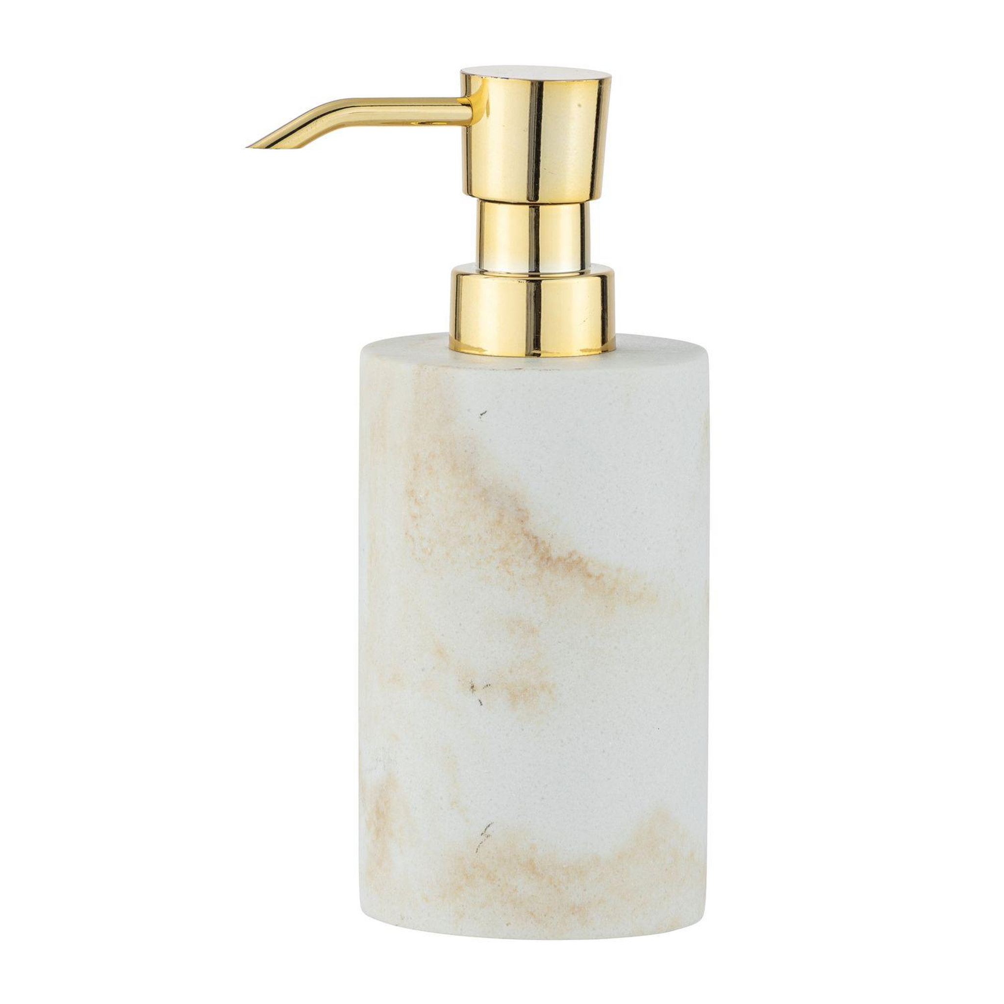 Voir la diapositive 2 : Wenko Distributeur de savon design marbre odos - blanc