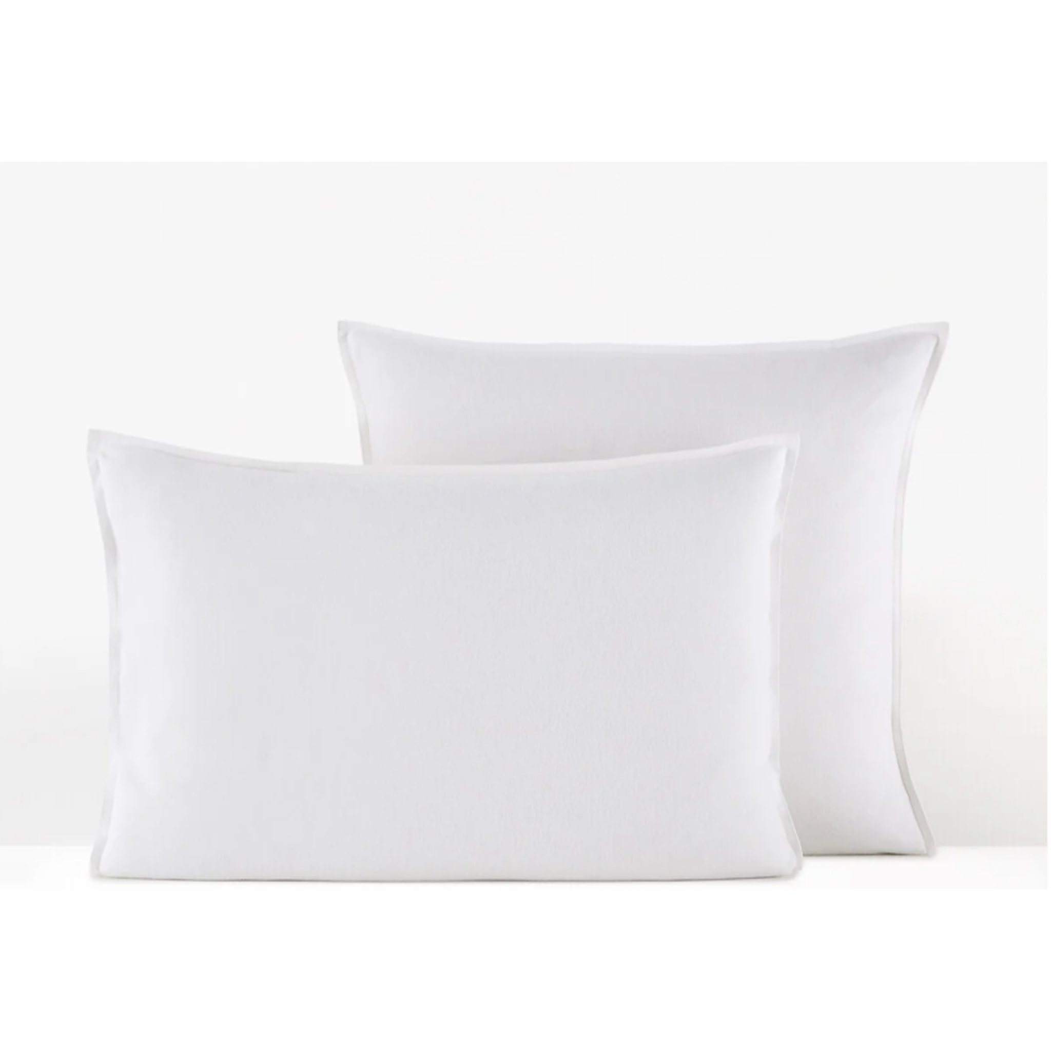 COTON PUR Lot de 2 protège taie flanelle 50 x 70 cm / 100% Coton