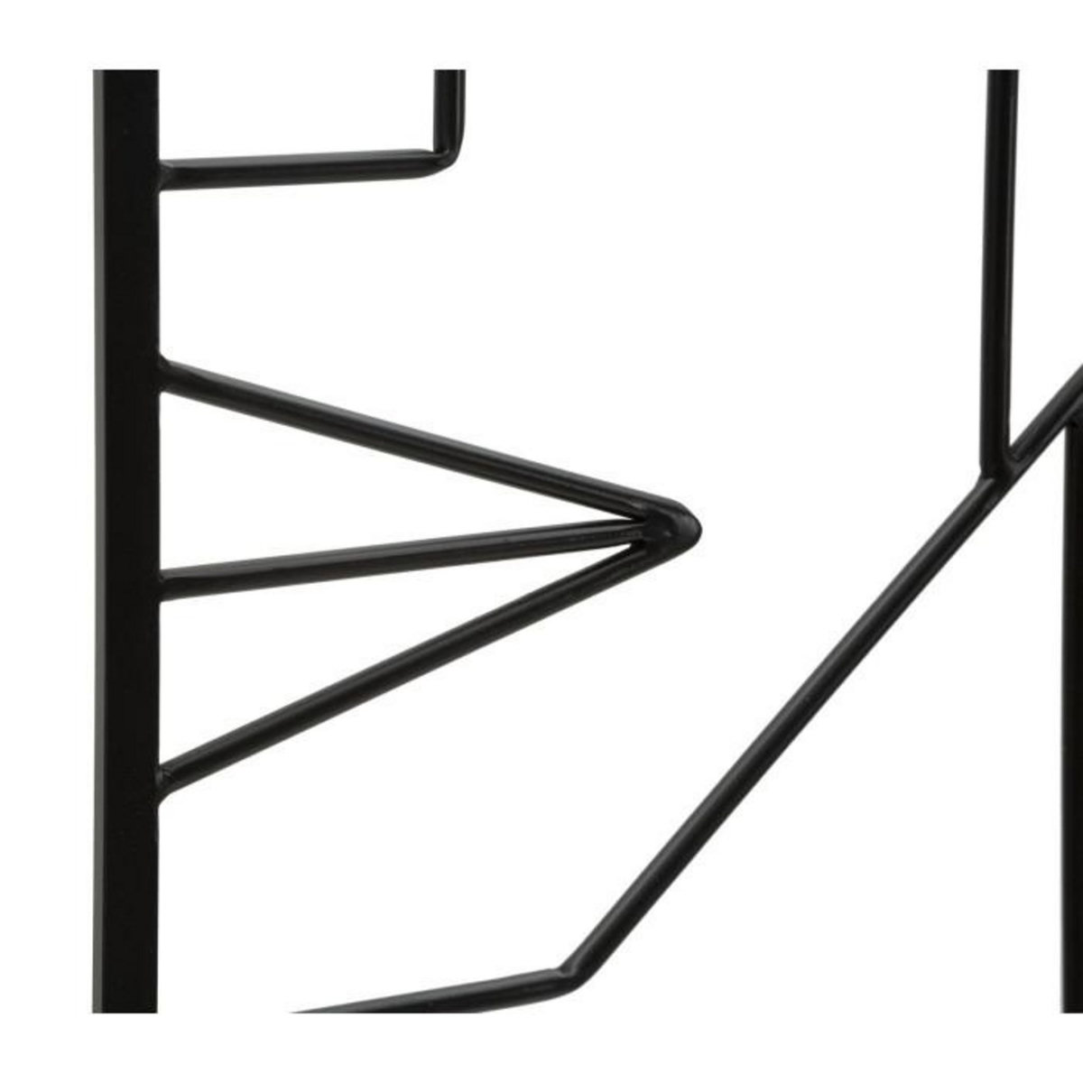 Paris Prix Lot de 2 Décorations Murales en Métal  Tribal  60cm Noir