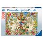RAVENSBURGER Puzzle 3000 pièces : Carte de la flore et de la faune