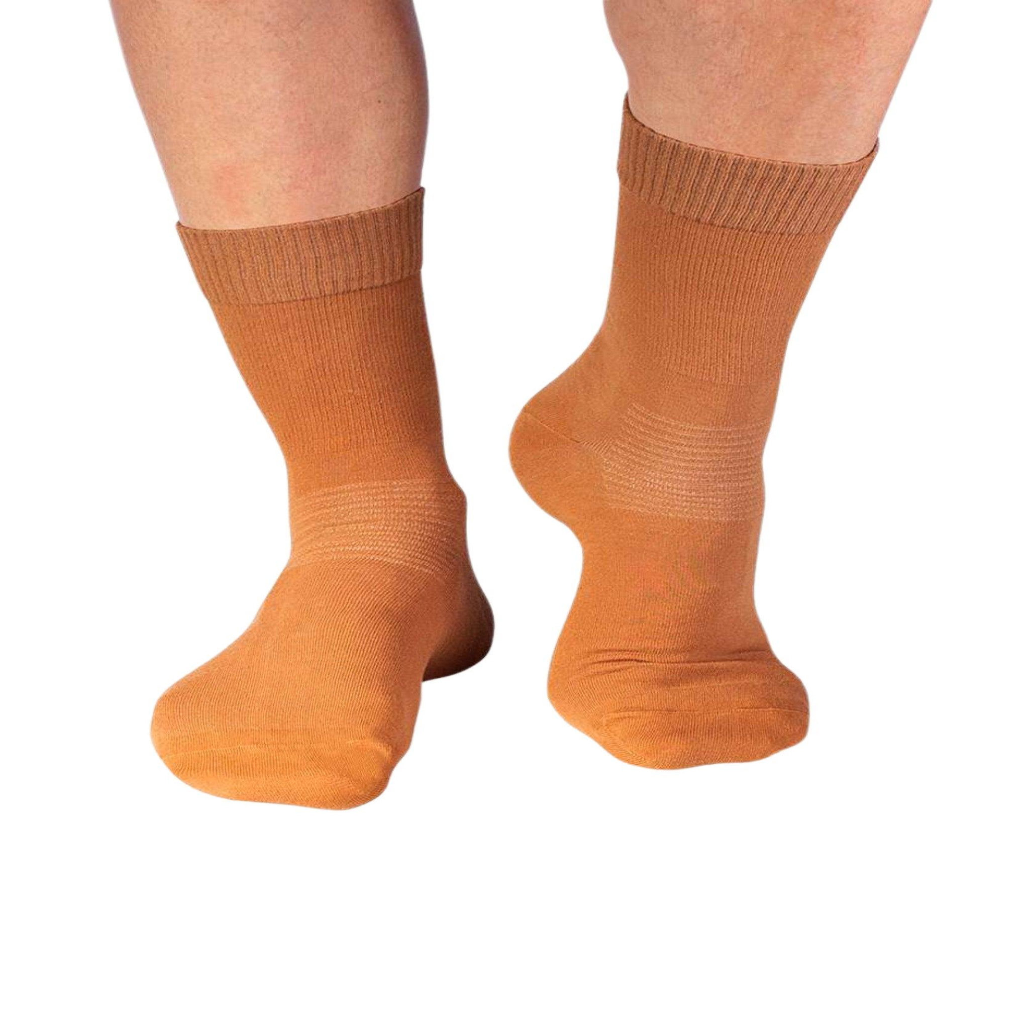 Voir la diapositive 2 : PIRIN HILL Chaussettes pour diabétiques - cappucino
