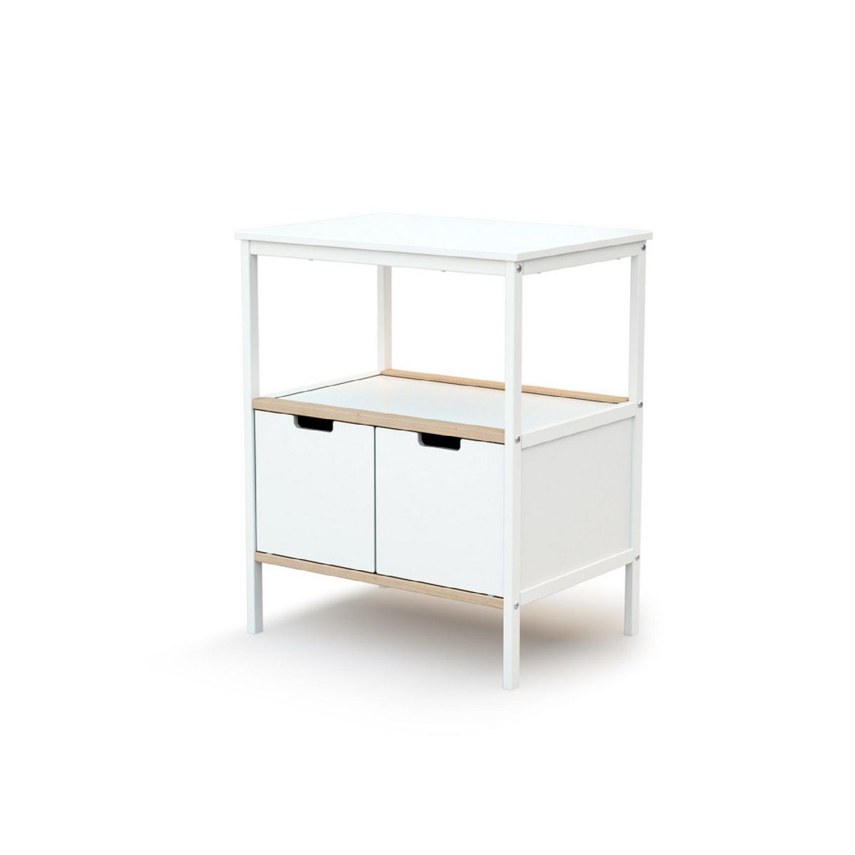 AT4 Meuble à langer 2 portes en bois