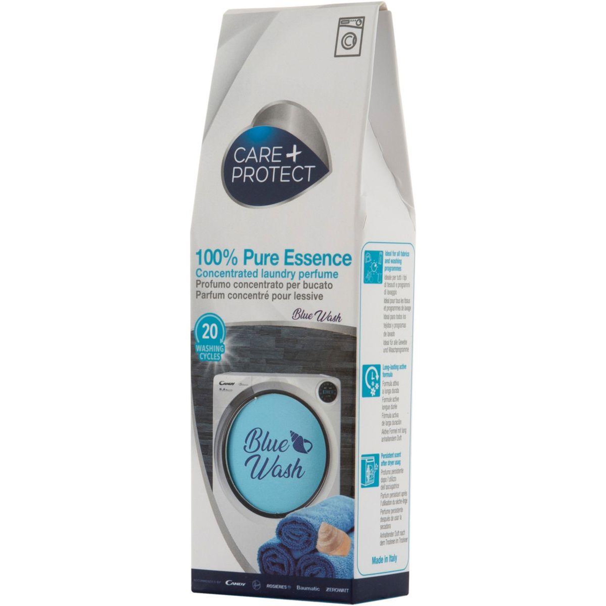 Voir la diapositive 2 : CARE PROTECT Parfum de linge pour lave-linge Blue Wash  100ml