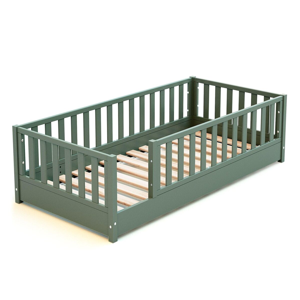 JURABABY Lit au sol enfant en bois SONHO - 90x190