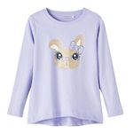 NAME IT T shirt Manches Longues  Fille Name it Cosmic. Coloris disponibles : Violet