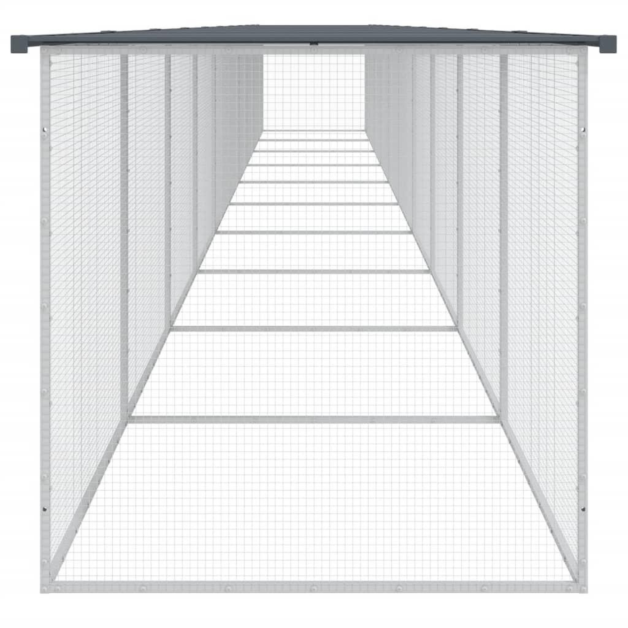 Voir la diapositive 4 : VIDAXL Poulailler avec toit anthracite 1003x98x90 cm acier galvanise