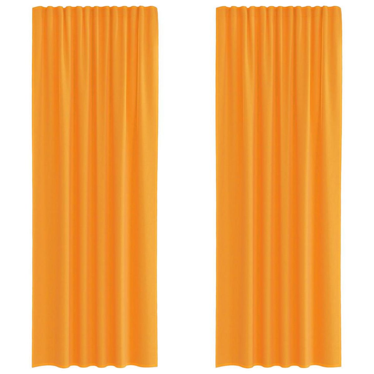 VIDAXL Rideaux en voile avec boucles 2 pcs orange 140x260 cm