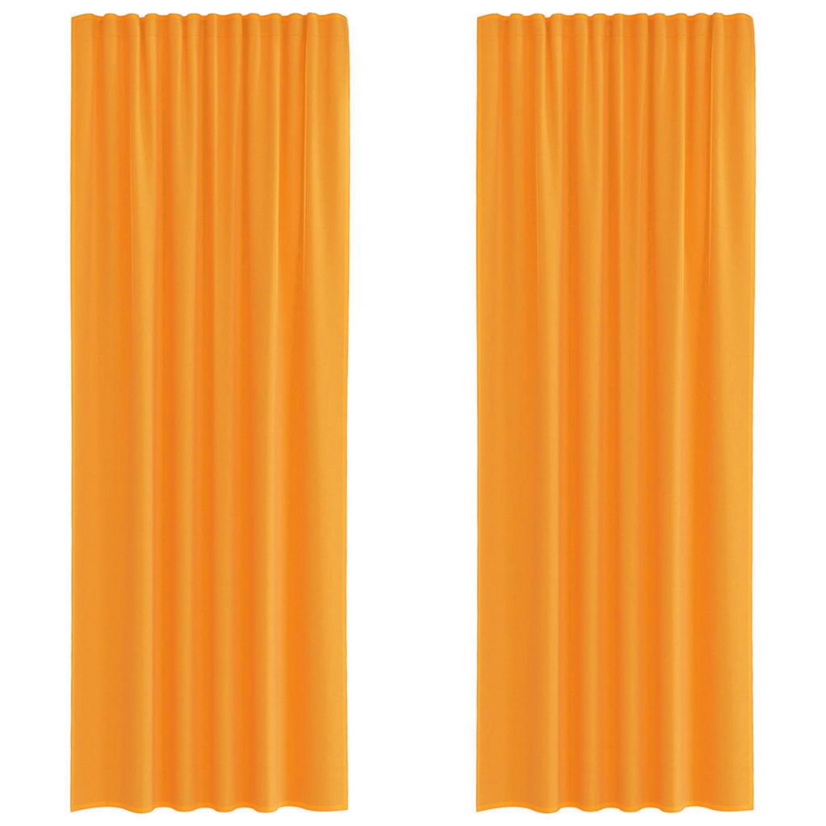VIDAXL Rideaux en voile avec boucles 2 pcs orange 140x260 cm
