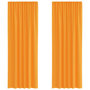 Voir la diapositive 2 : VIDAXL Rideaux en voile avec boucles 2 pcs orange 140x260 cm