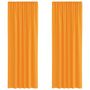 Voir la diapositive 2 : VIDAXL Rideaux en voile avec boucles 2 pcs orange 140x260 cm