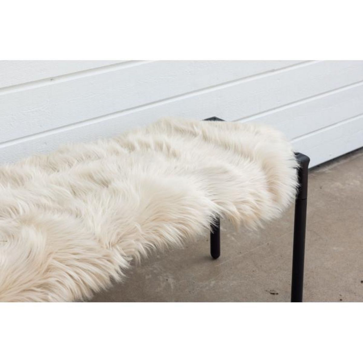 Paris Prix Tapis Imitation Fourrure  Katy  55x180cm Beige