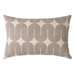 Paris Prix Coussin à Motifs Métallisés  Ondine  40x60cm Beige & Noir