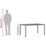 Voir la diapositive 6 : VIDAXL Table de jardin et dessus en bois d'acacia gris resine tressee