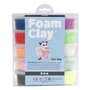 Voir la diapositive 1 : CREATIV COMPANY Set 10 pâtes à modeler Foam Clay - Pailleté 35 g