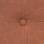 Voir la diapositive 4 : ATMOSPHERA Pouf Carré Pliable Design  Soren  38cm Marron