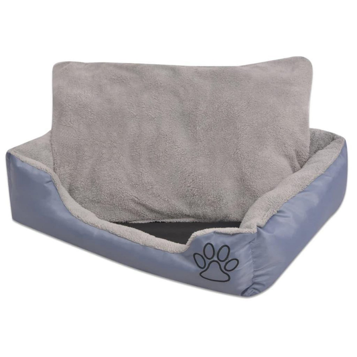 VIDAXL Lit pour chiens avec coussin rembourre Taille XXL Gris