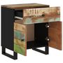 Voir la diapositive 4 : VIDAXL Table de chevet 50x33x60cm Bois de recuperation et d'ingenierie