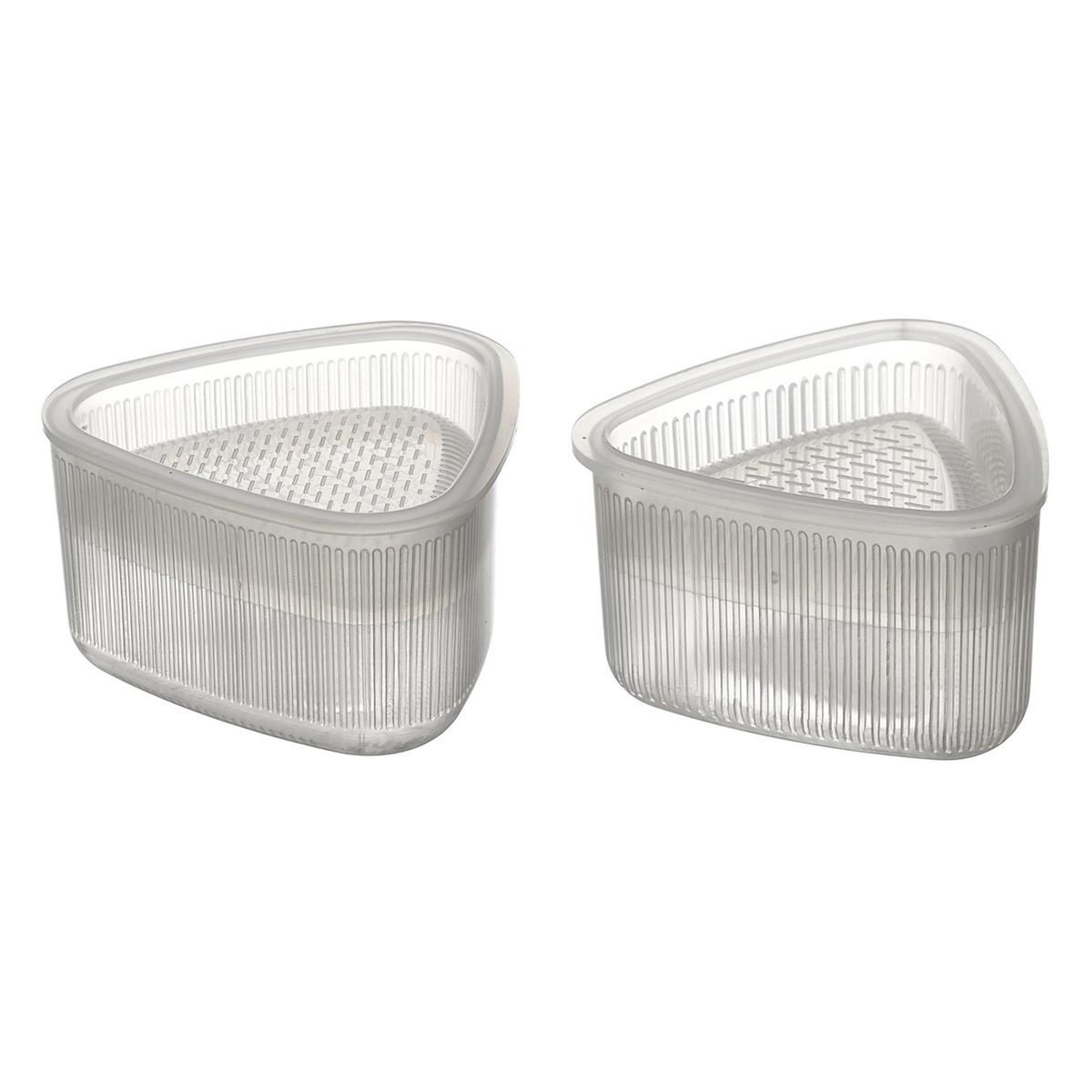 COOK CONCEPT Lot de 2 Moules à Riz Onigiri  Kawaii  7cm Transparent