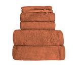 Sensei Maison Ensemble de bain 6 pièces 500 g/m² STUDIO (2 draps de douche +2 serviettes de toilette + 2 gants). Coloris disponibles : Gris, Rose, Blanc