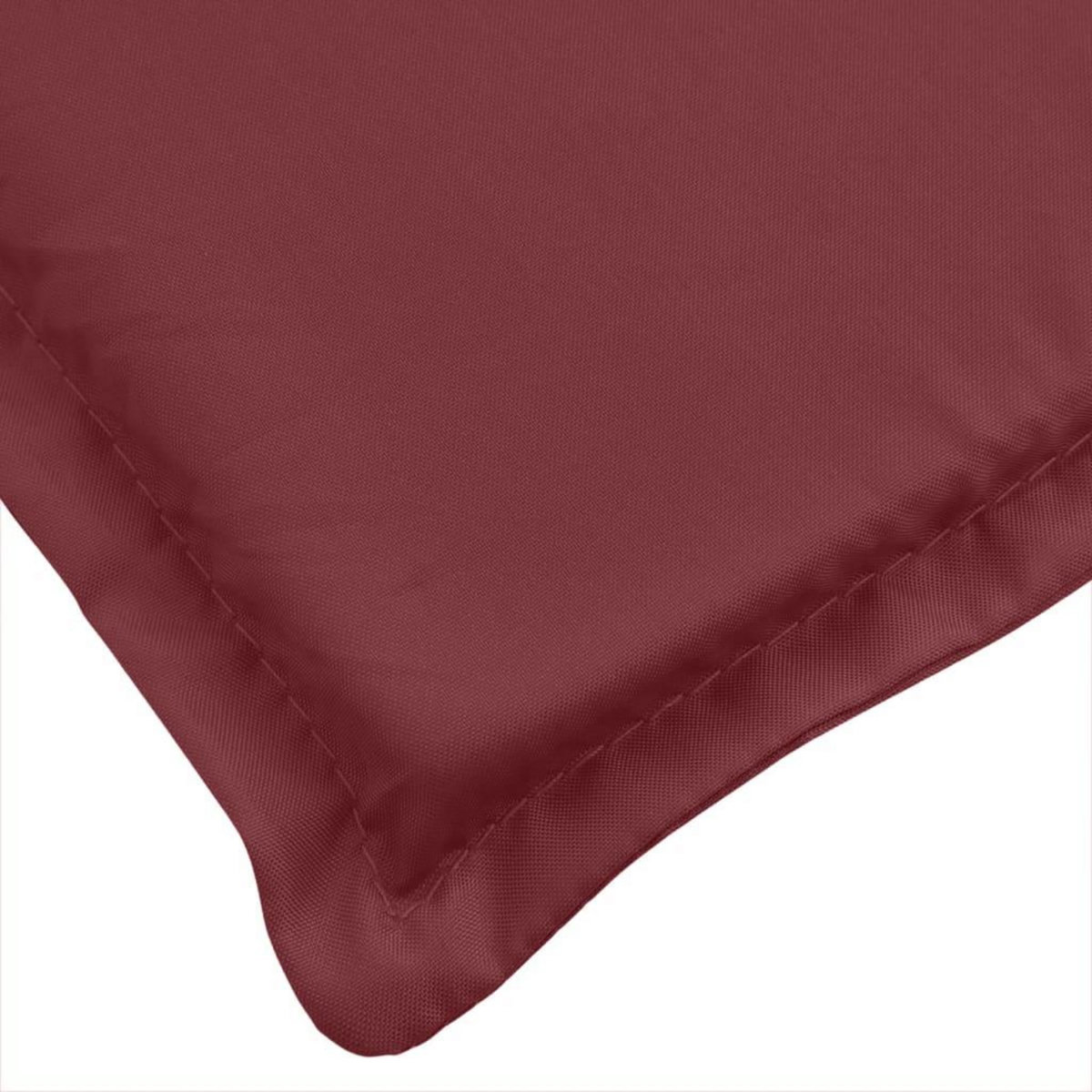 VIDAXL Coussin de banc de jardin rouge bordeaux melange tissu