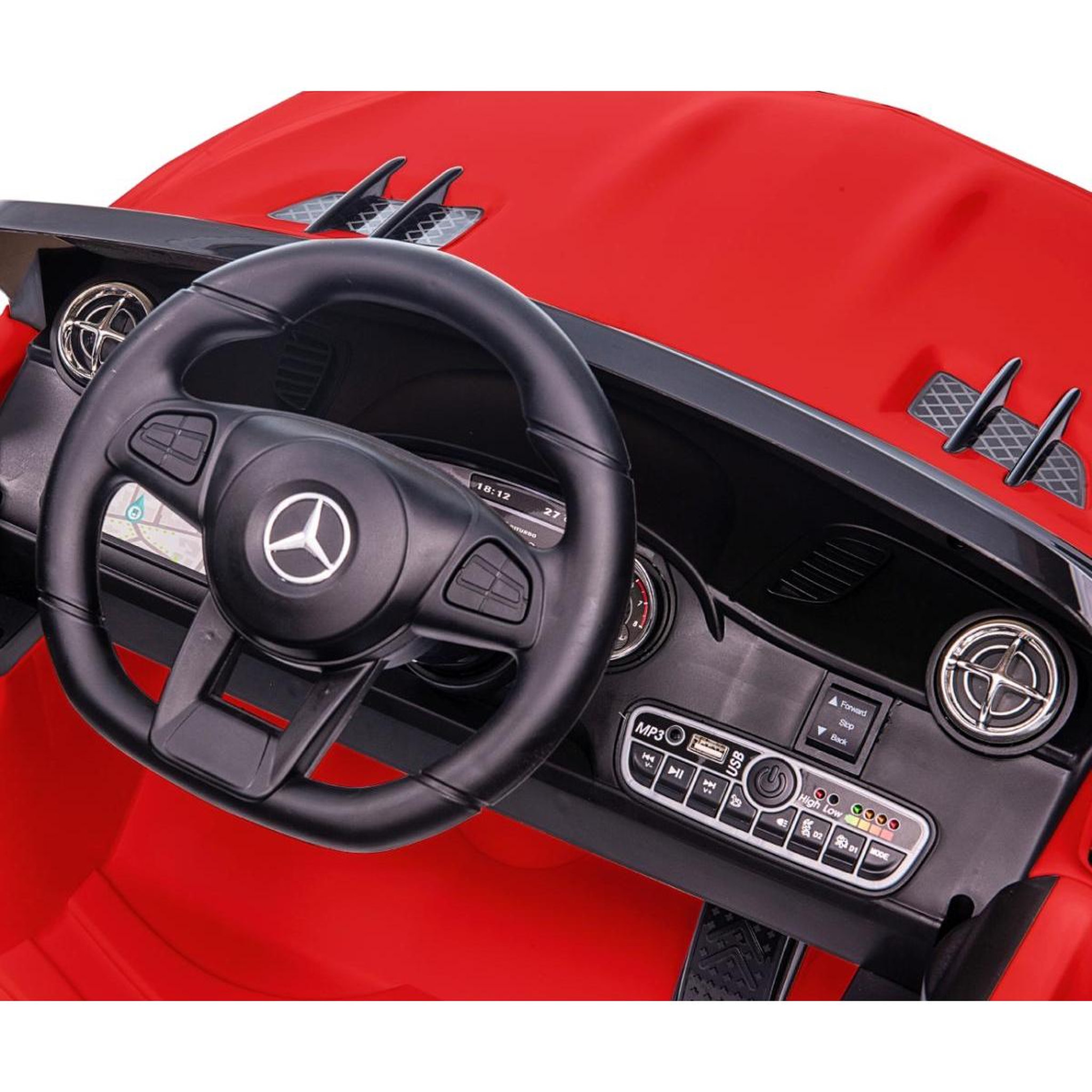 Voir la diapositive 2 : MILLY MALLY Véhicule electrique Mercedes-Benz SL65 AMG Rouge