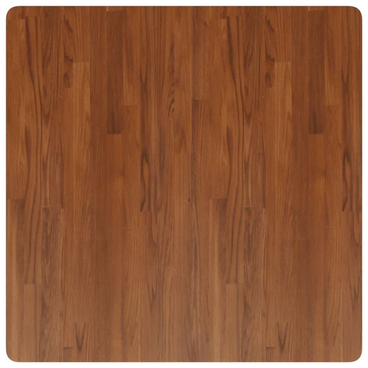 VIDAXL Dessus de table carre Marron fonce90x90x2,5cm Bois chene traite