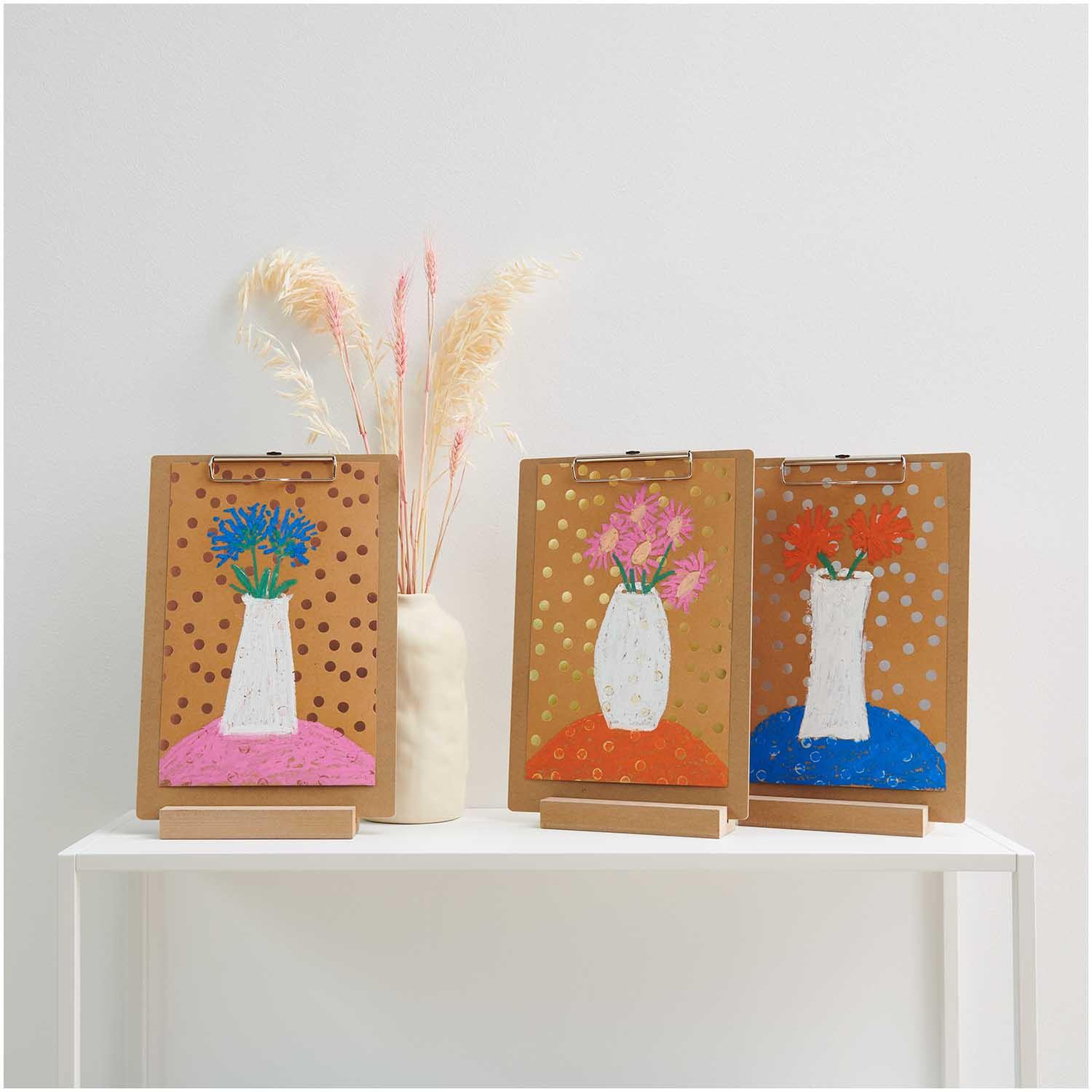 Voir la diapositive 2 : RICO DESIGN Pastels à l'huile 24 couleurs