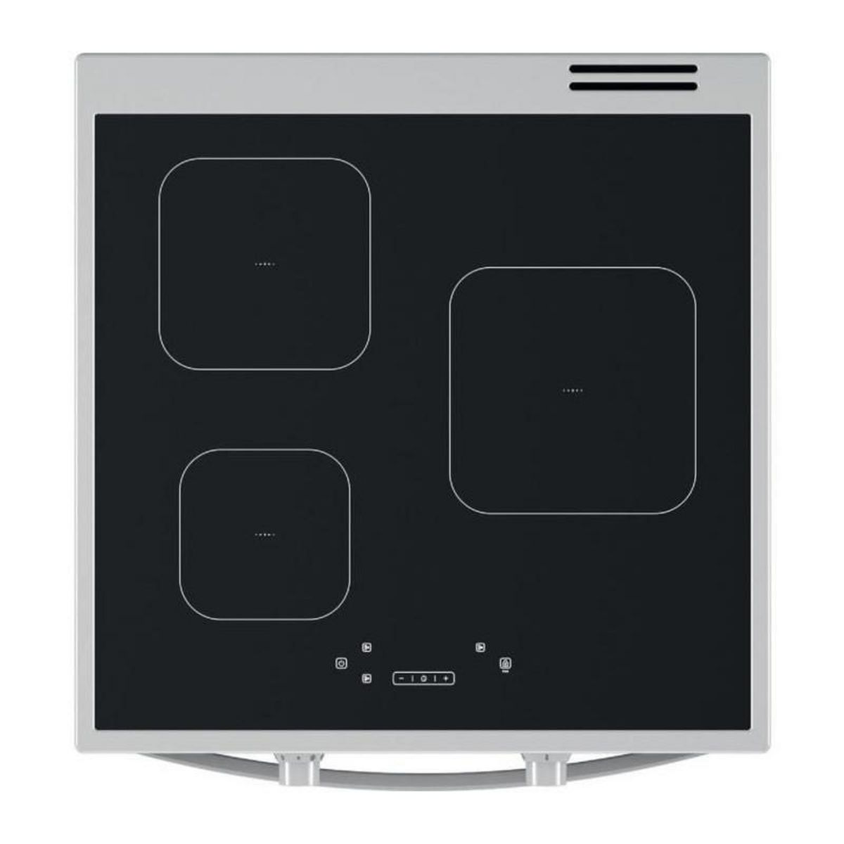 Indesit Cuisiniere a induction - INDESIT - IS67IQ5KCW/E - 3 foyers - 2600 W - 60 cm - Blanc