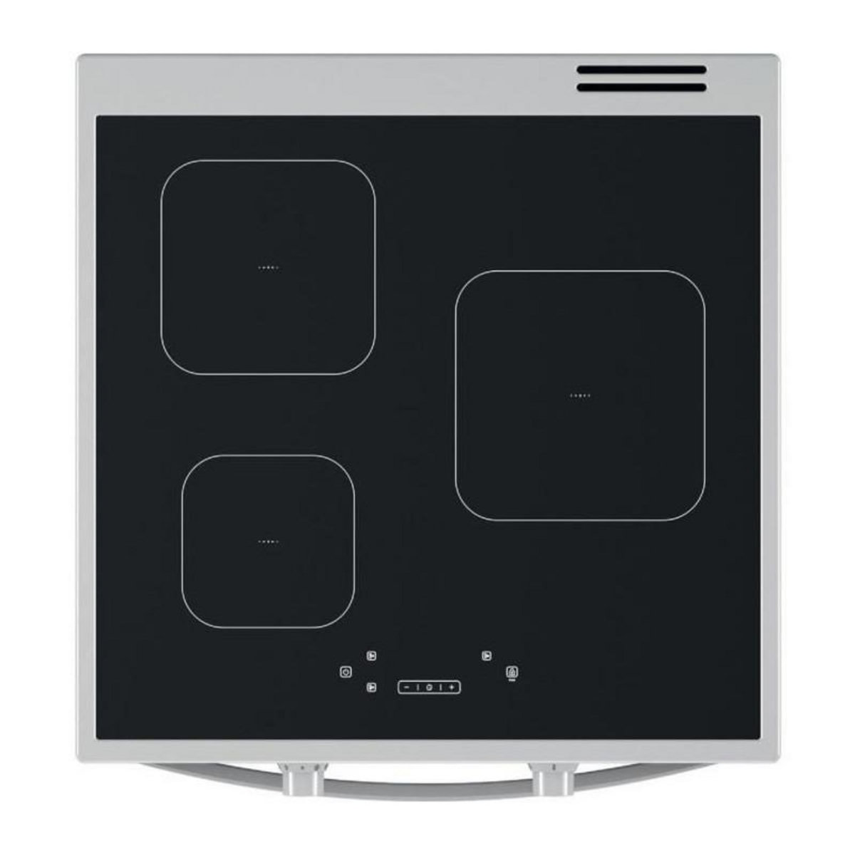 Indesit Cuisiniere a induction - INDESIT - IS67IQ5KCW/E - 3 foyers - 2600 W - 60 cm - Blanc