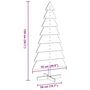 Voir la diapositive 6 : VIDAXL Arbre de Noël en bois pour decoration 150 cm bois massif de pin