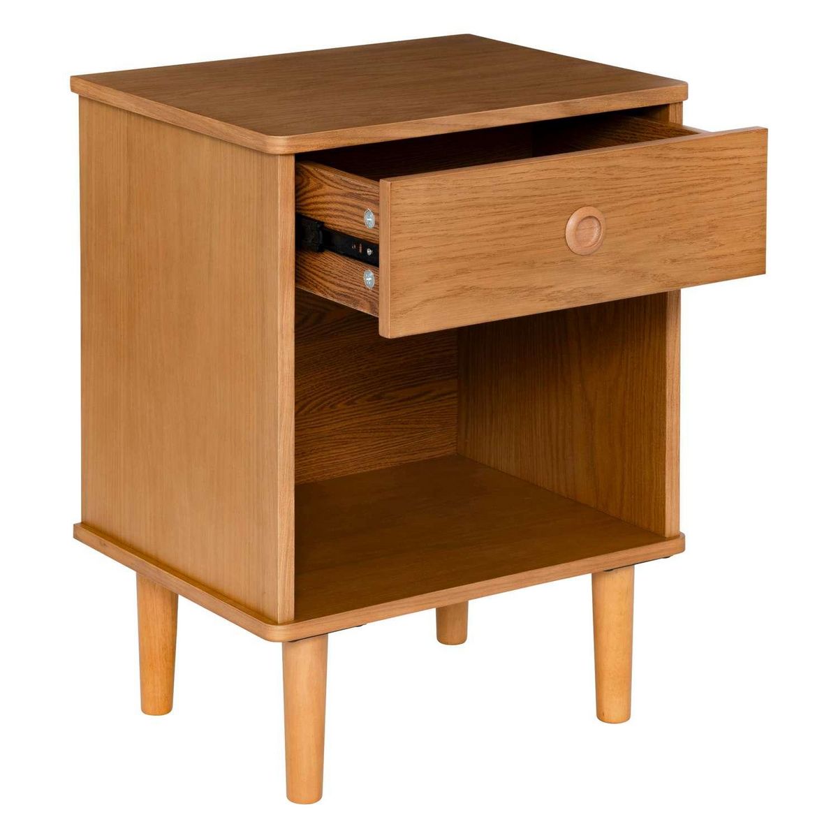 ATMOSPHERA Table de chevet 1 tiroir Charlie en bois - Marron